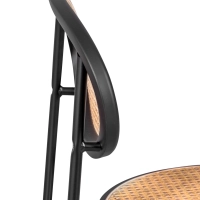 Retro Preston chair in natural rattan - Design and warmth - Mueble Design