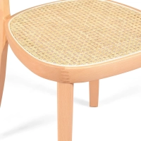 Tours chair in ash and rattan - Scandinavian and natural style - Mueble Design