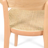 Sedia Tours in frassino e rattan - stile Scandinavo e naturale - Mobilie Design