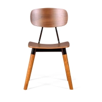 Copine-stol i valnötsträ | Industriell retrodesign Mobelarium