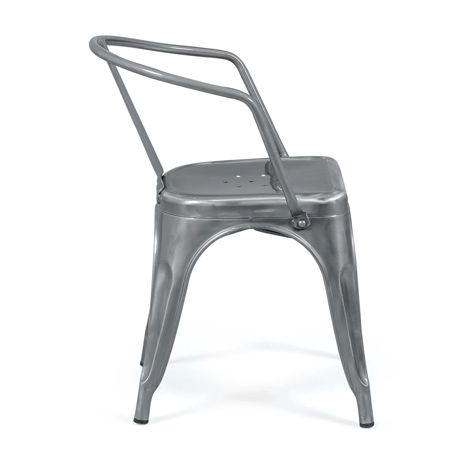 Metal chair Bistro with armrests | Stackable and resistant - Mueble Design