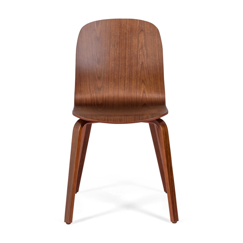 Sedia di design Scandinavo Hut in legno di noce | Elegante stile scandinavo
