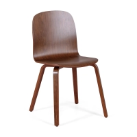 Designerskie krzesło Skandynawia Hut z drewna orzechowego | Elegancki styl skandynawski