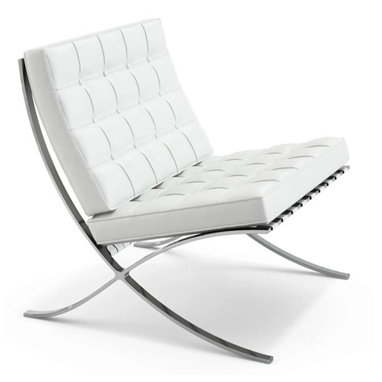 Réplica de la silla Barcelona en piel natural