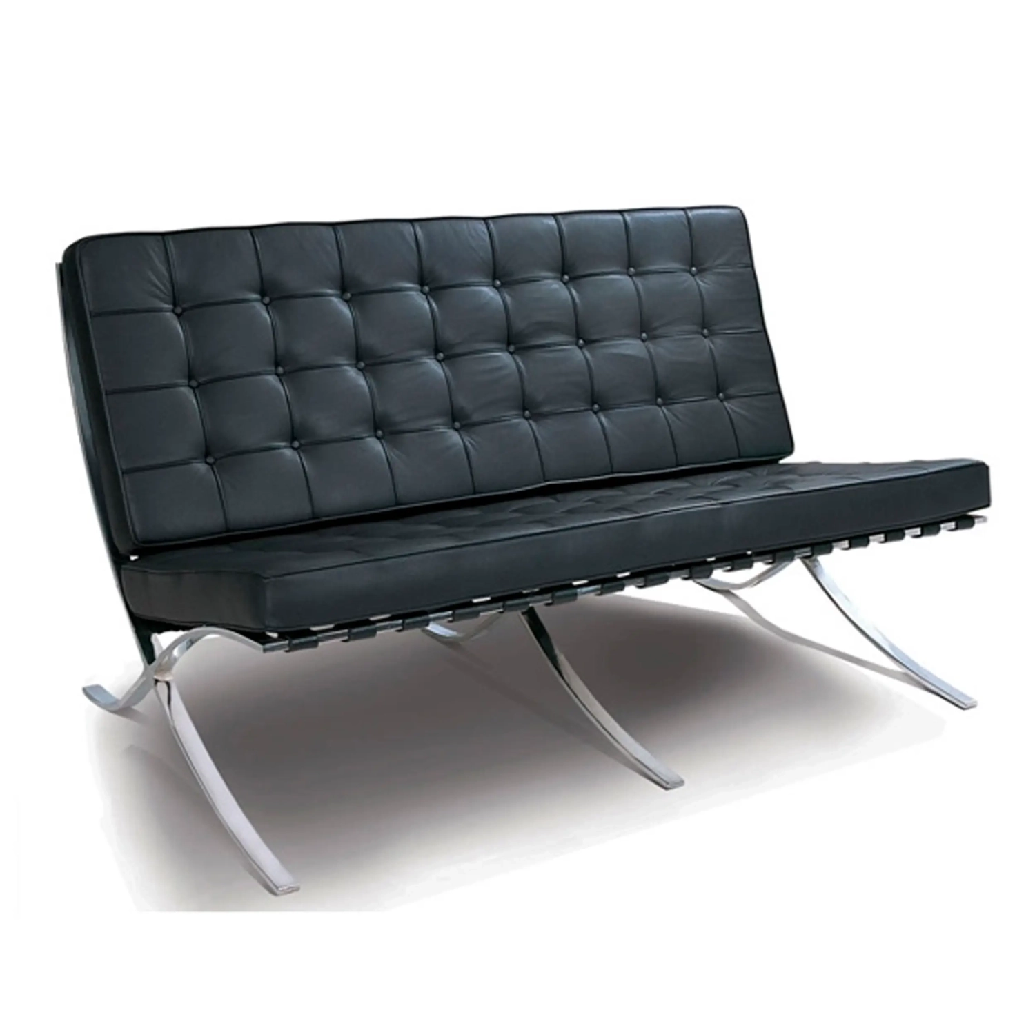 Replik des 2-sitzigen Stuhls von Mies Van der Rohe Barcelona 