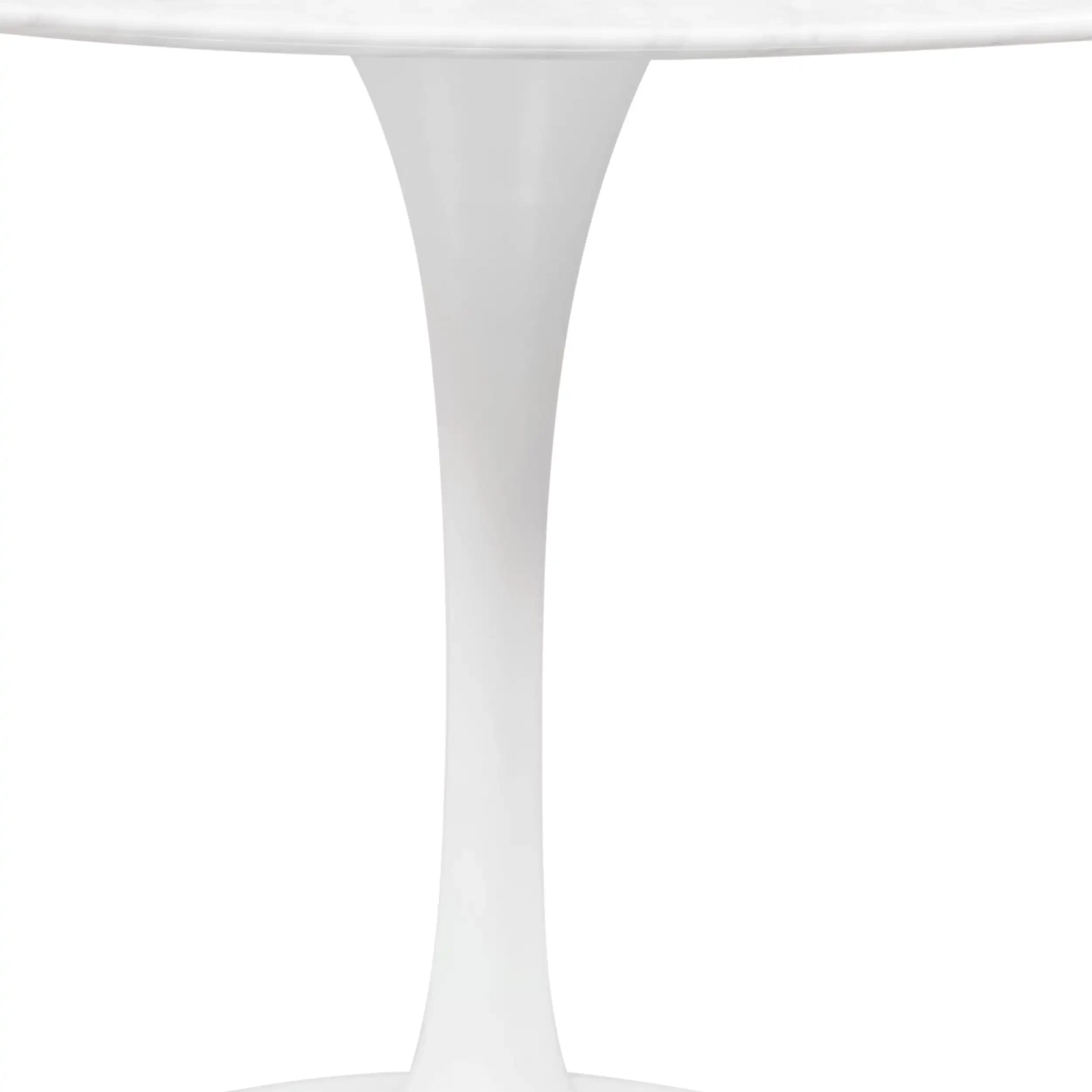 Tulip (120cm) Design Esstisch in Carrara Marmor - Mobelarium