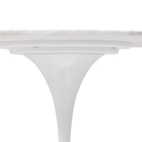 Stół do jadalni Inspiration Tulip z marmuru Carrara 120 cm - designerskie meble