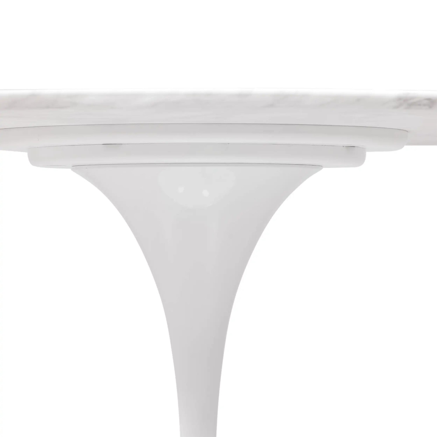 Inspiración Mesa Comedor Tulip en Mármol Carrara 120cm - Mueble Design