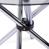 Ronde Glazen Tafel 80 cm | Modern Ontwerp voor Keuken & Eetkamer