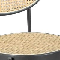 Stołek Vintage Bar Preston Rattan Naturalny 65 cm - Mobelarium
