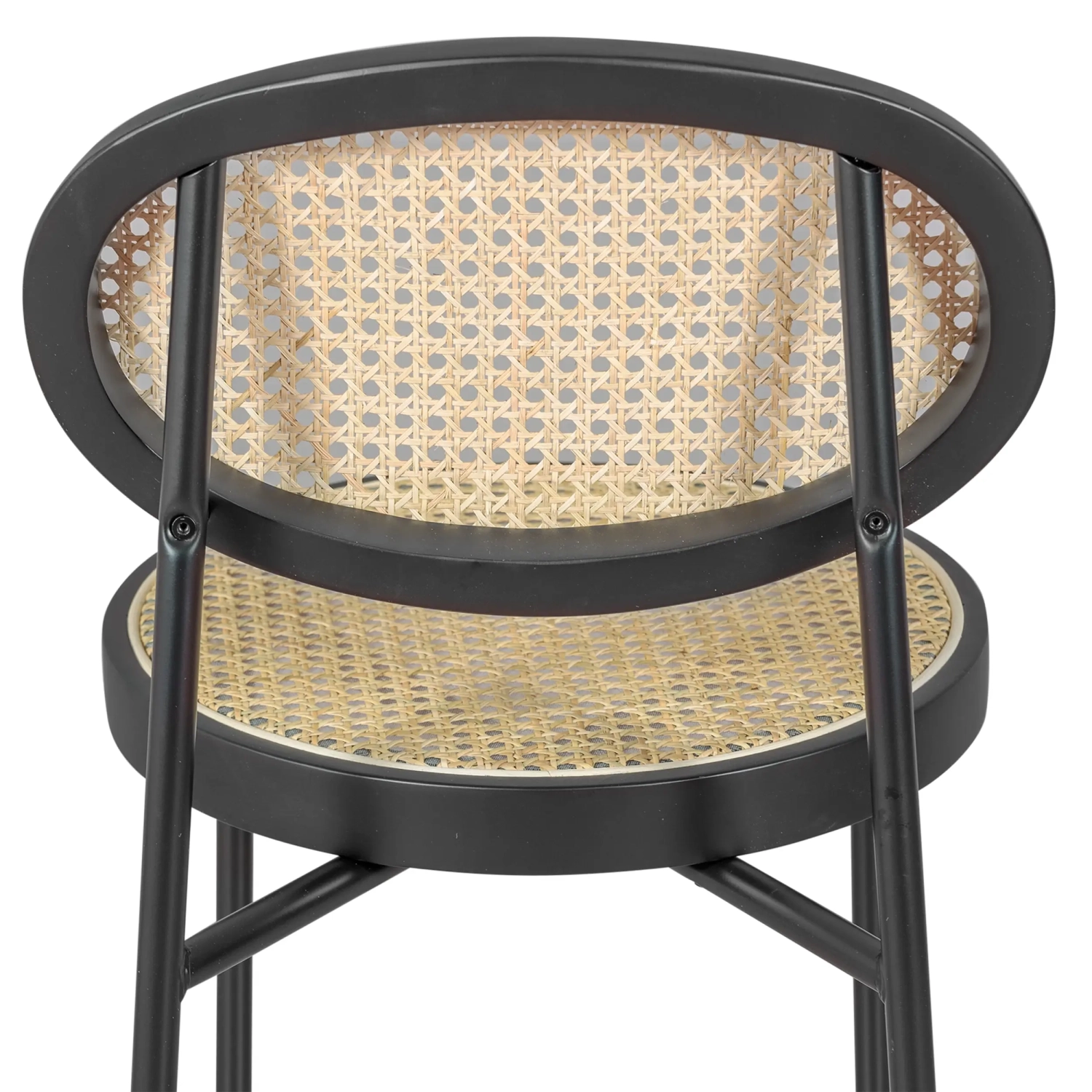 Stołek Vintage Bar Preston Rattan Naturalny 65 cm - Mobelarium