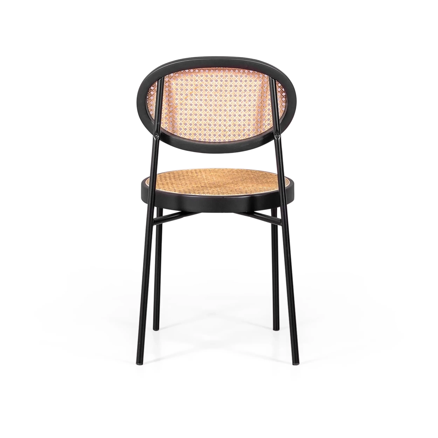Pack 4 Stühle Preston Natural Rattan | Retro und handgefertigtes Design