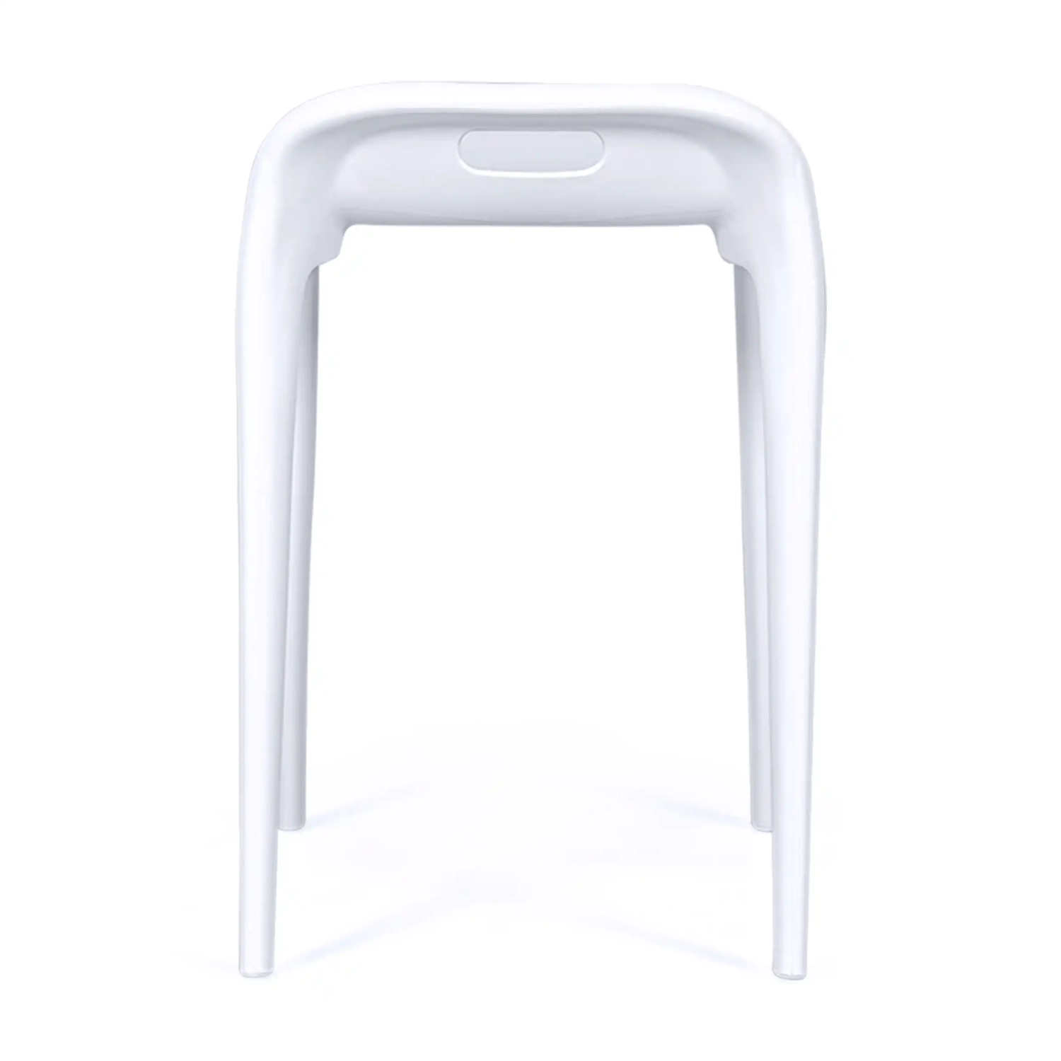 Hocker design Didi 45 cm Weiß | Minimalistisches und leichtes Design