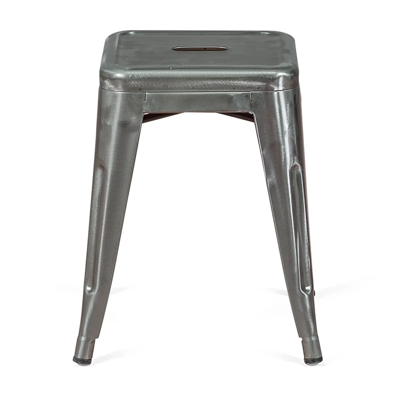 Stołek Metaliczny Bistro 45 cm | Styl industrialny Możliwość sztaplowania