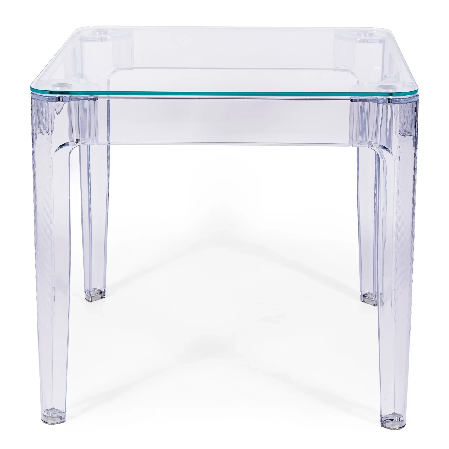 Ghost Square Esstisch 80 cm : Transparentes Modernes Design