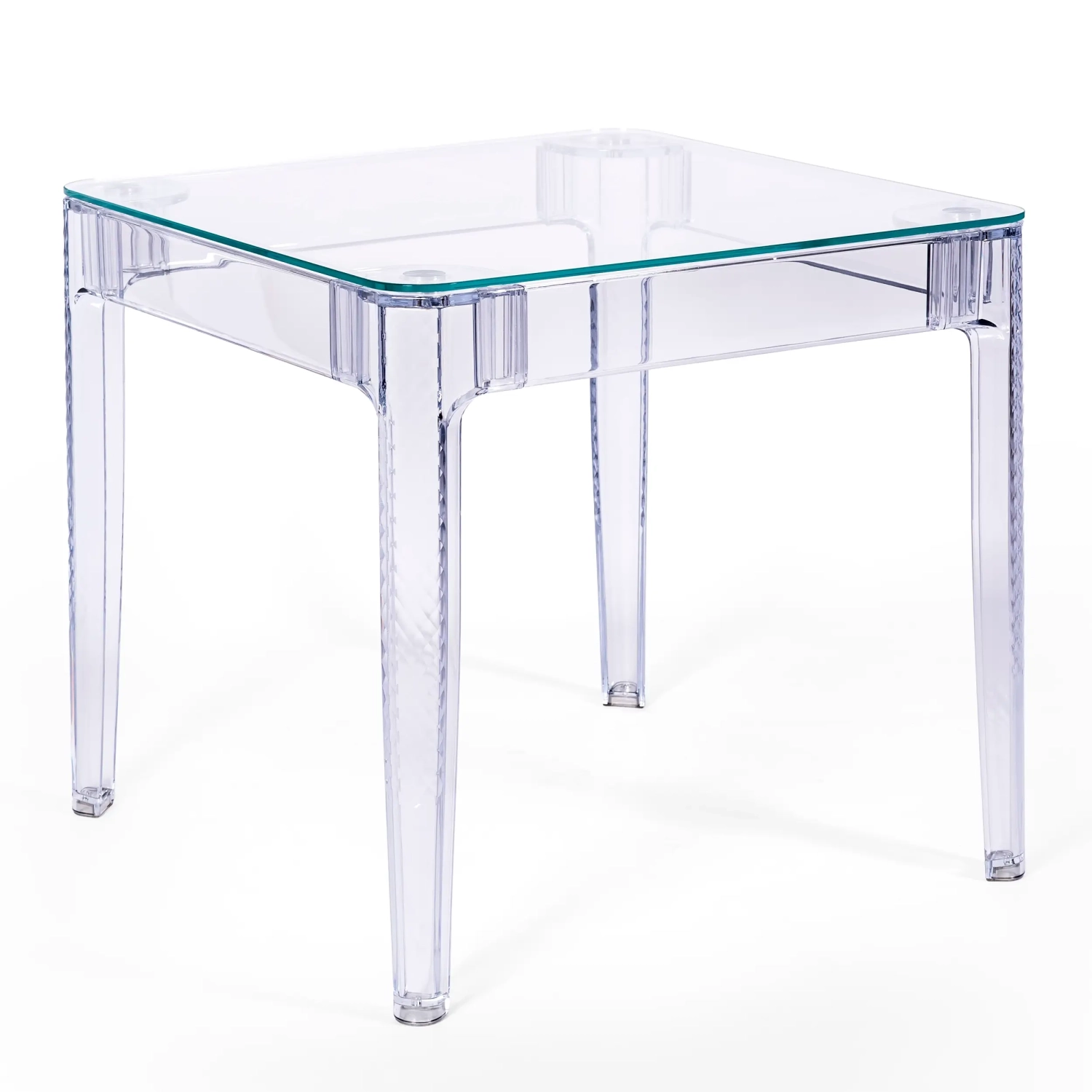 Ghost Kvadratiskt matbord 80 cm : Transparent Modern Design