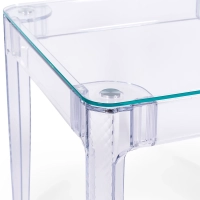 Ghost Vierkante Eettafel 80 cm : Transparant Modern Ontwerp