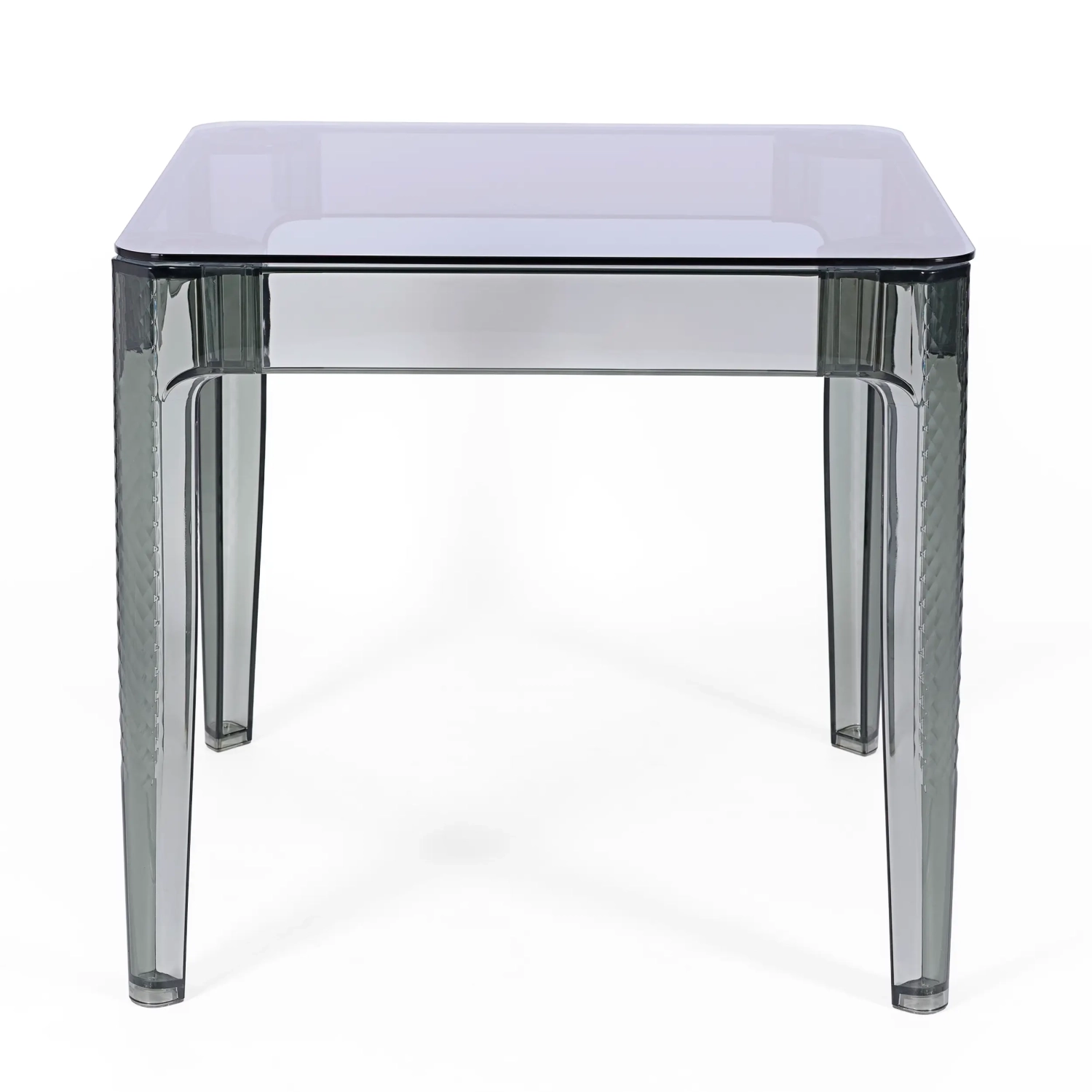 Ghost Square Dining Table 80 cm : Transparent Modern Design