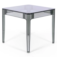 Ghost Square Esstisch 80 cm : Transparentes Modernes Design