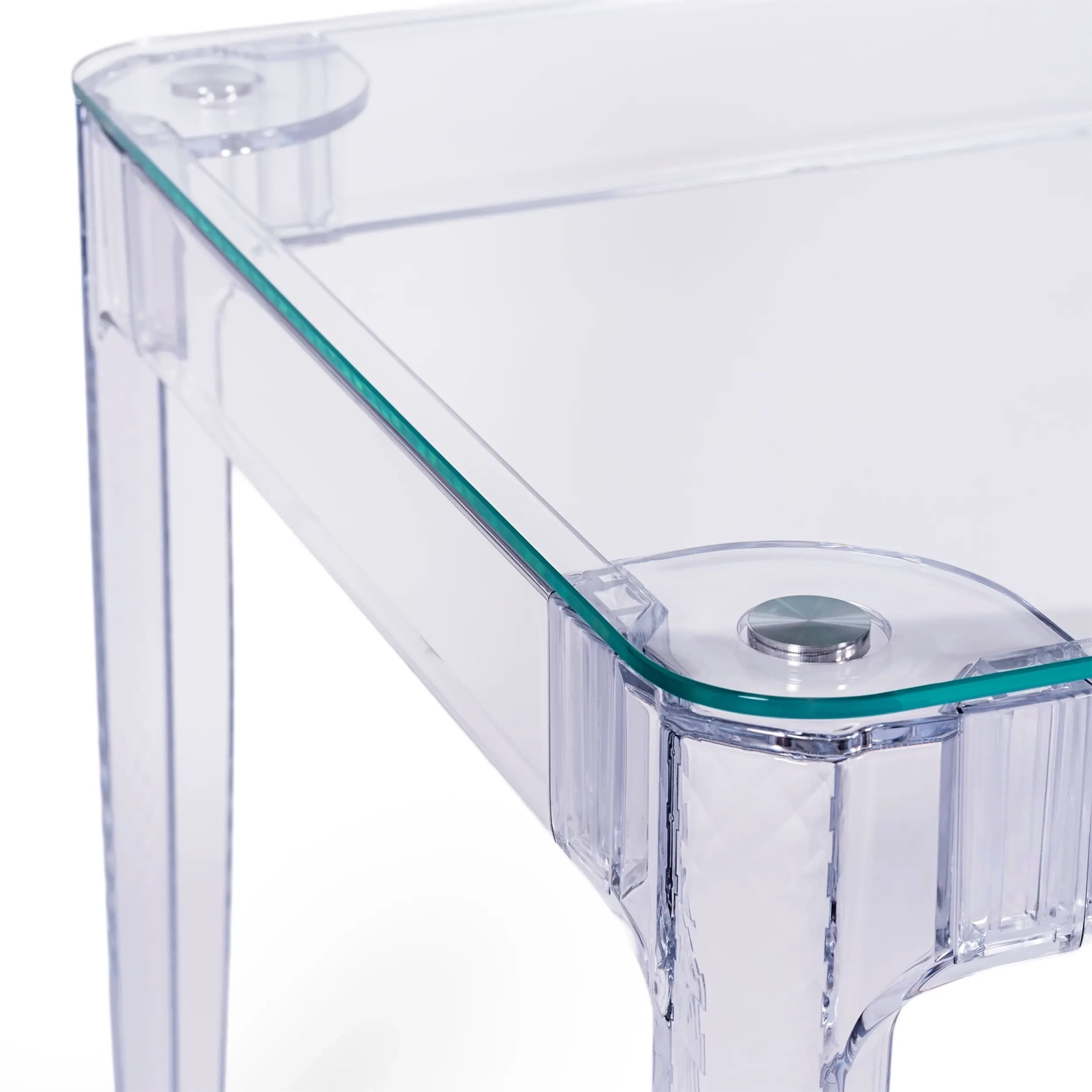 Tavolo da pranzo rettangolare Ghost 120x80 cm | Design trasparente e moderno