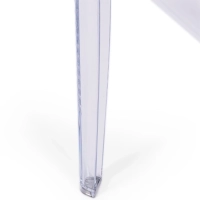 Ghost Square Table 60x60 cm | Transparent et design minimaliste