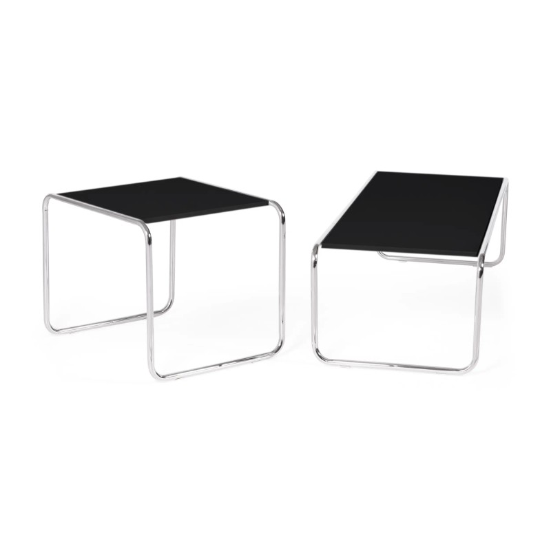 Inspiración conjunto Mesas Laccio Breuer | Diseño Bauhaus | Mesa Centro y Auxiliar