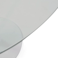 Bord Tulip glasbord 90 cm | Modernt och elegant | Mobelarium