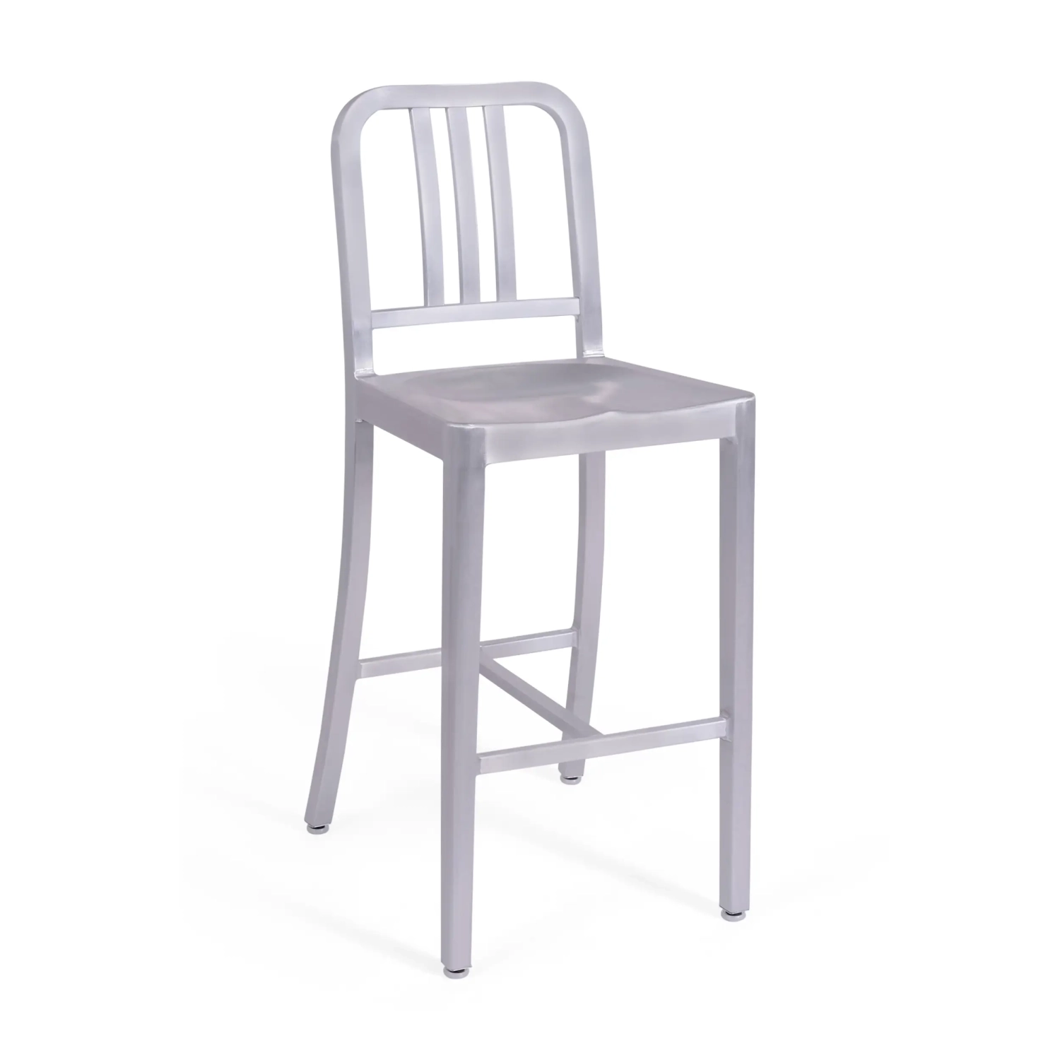 Barstol Navi Army 66 cm i aluminium | Stilren industridesign