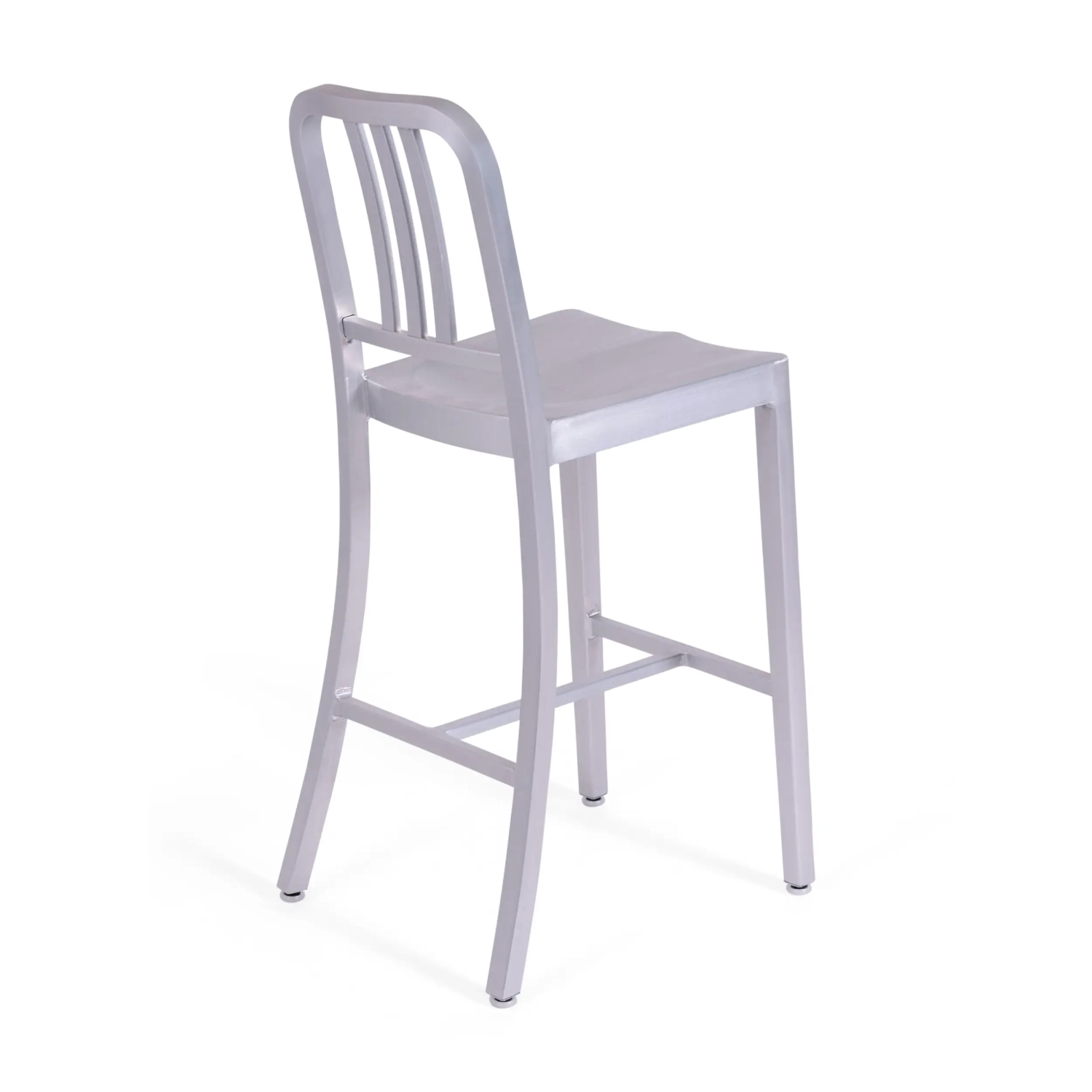 Barstoel Navi Army 66 cm in Aluminium | Stijlvol Industrieel Ontwerp