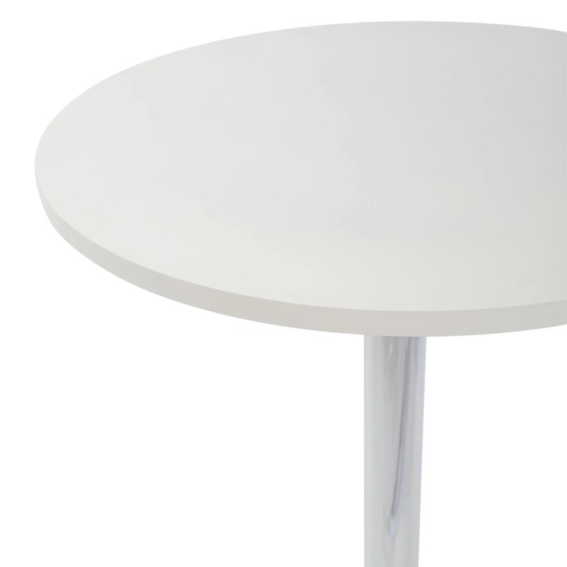 Boom 60 cm high table - Modern table with chrome base for kitchen or bar
