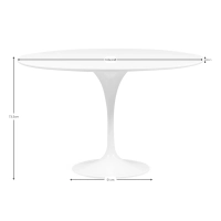 Mesa de Jantar Inspiration Tulip 100cm - Mesa de Jantar - Móveis Design