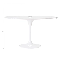 Inspiration Tulpan Matbord i Carrara Marmor 120cm - Designmöbler