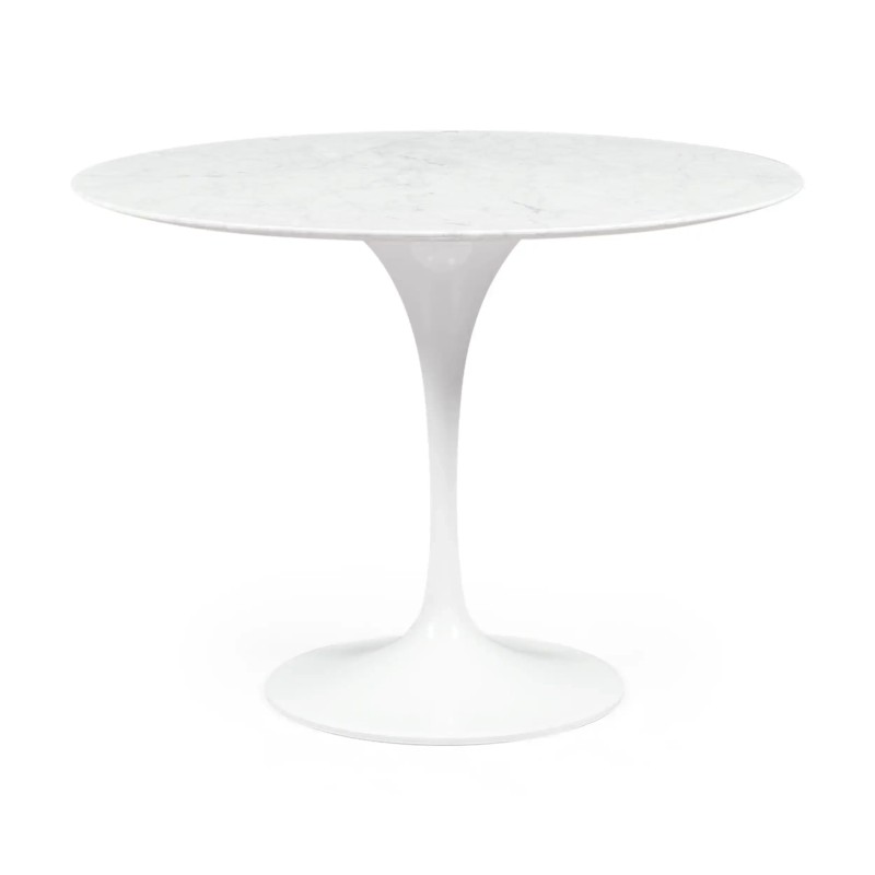 Inspiratie Tulip 100Ø Design Tafel in Carrara Marmer - Meubeldesign