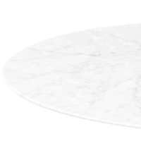 Inspiratie Tulip 100Ø Design Tafel in Carrara Marmer - Meubeldesign