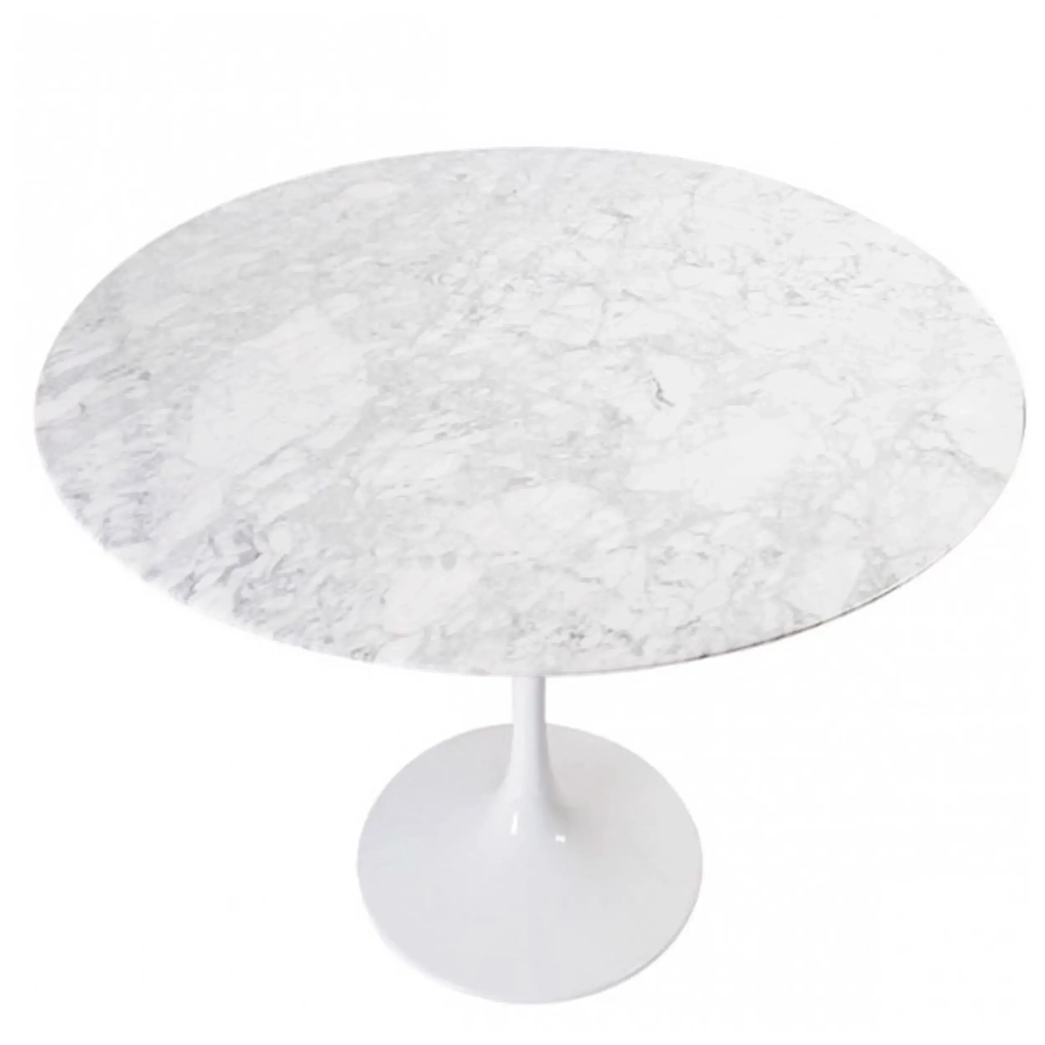 Stół do jadalni Inspiration Tulip z marmuru Carrara 120 cm - designerskie meble