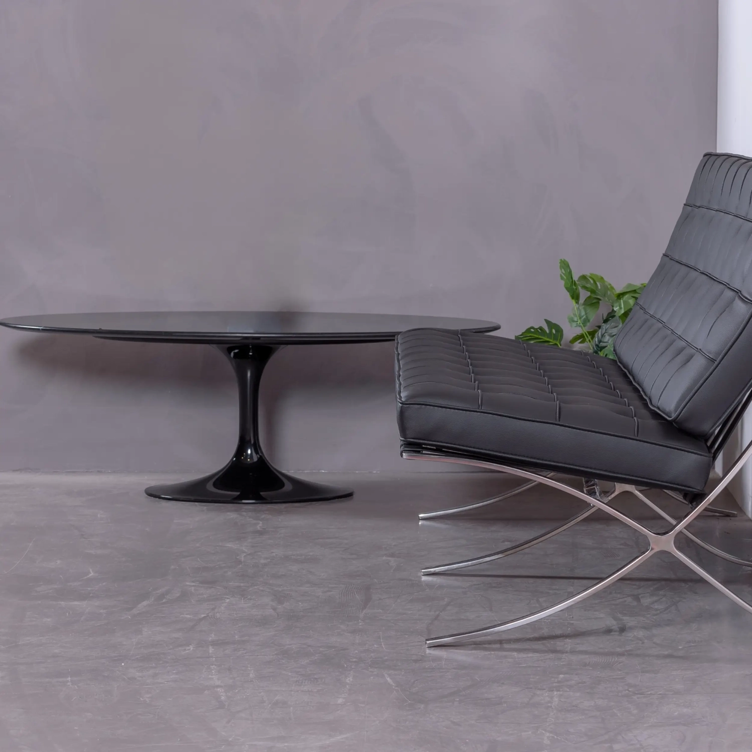 Tulpen-Couchtisch aus Marquina-Marmor - Marmortisch - Mobelarium