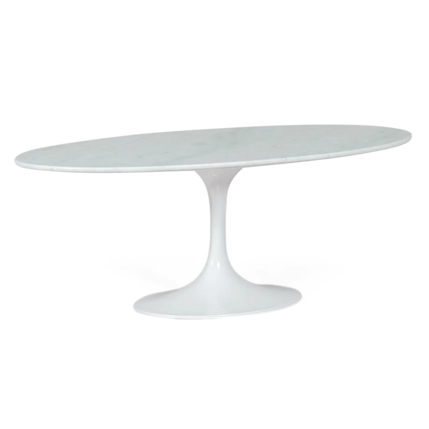 Mesa Oval Tulip 199cm Mármol Carrara | Fabricación Italiana | Diseño Saarinen