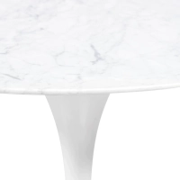 Table ovale Tulip 199cm Marbre de Carrare | Fabrication italienne | Saarinen Design