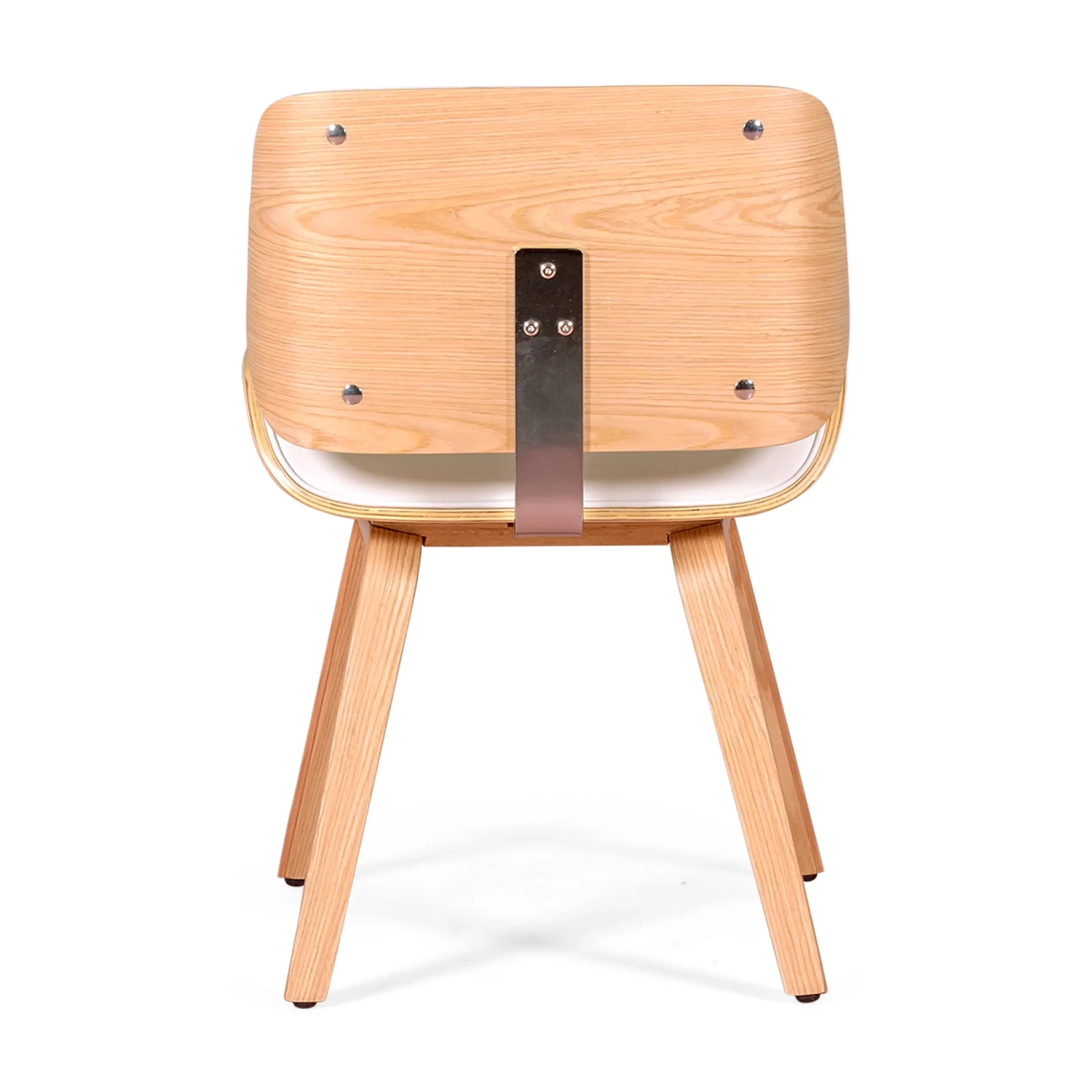 Chaise en bois d'érable contreplaqué Nordic avec coussin en simili cuir | Style Scandinave