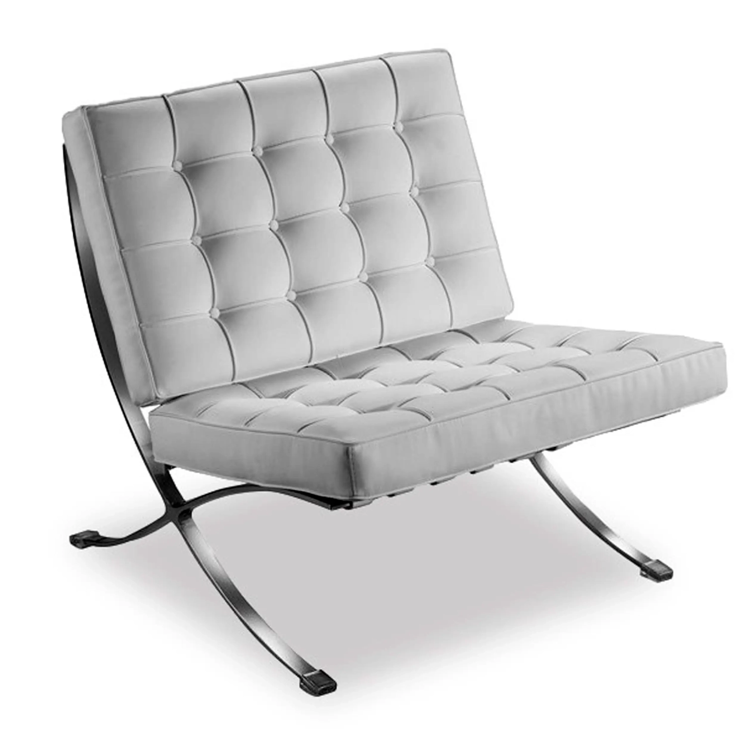 Inspiración Barcelona Chair con Reposapies en Polipiel - MuebleDesign
