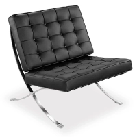 Inspirazione Sedia Berlin con Ottoman in Ecopelle - MobilieDesign