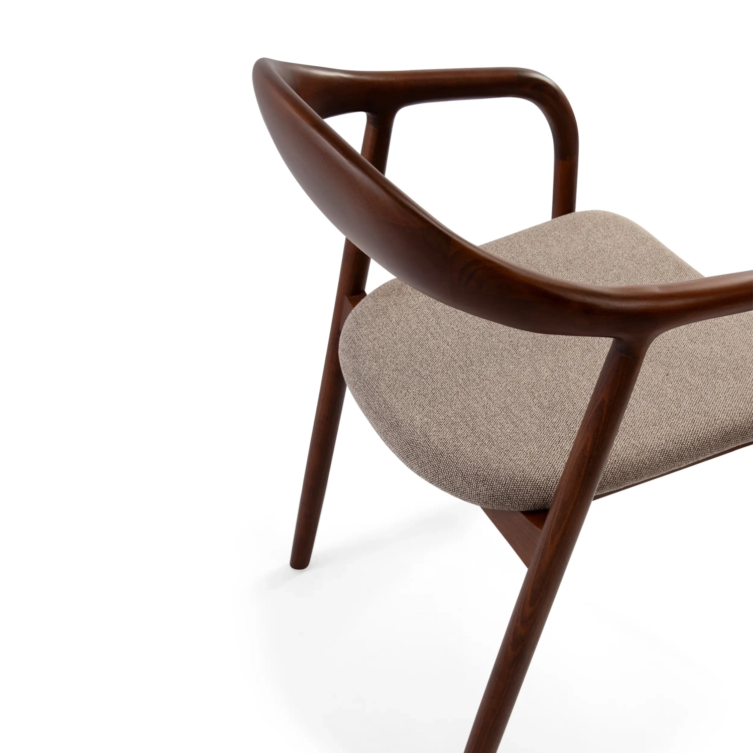 Warsow Nordic Cadeira de jantar em madeira natural | Design elegante e confortável