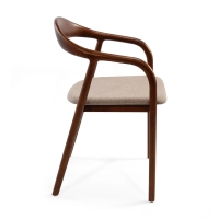 Warsow Nordic Cadeira de jantar em madeira natural | Design elegante e confortável