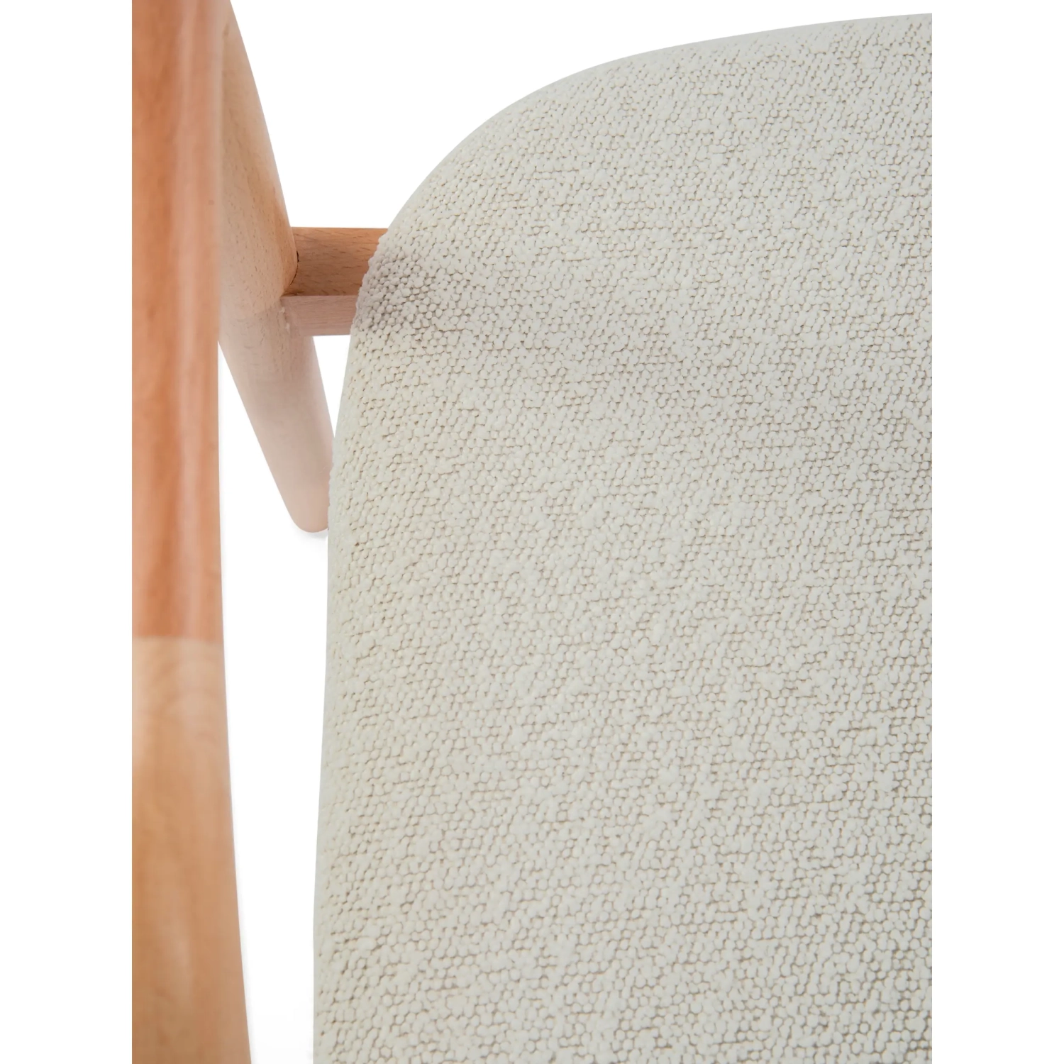 Warsow Nordic Silla de comedor de madera natural | Diseño elegante y confortable