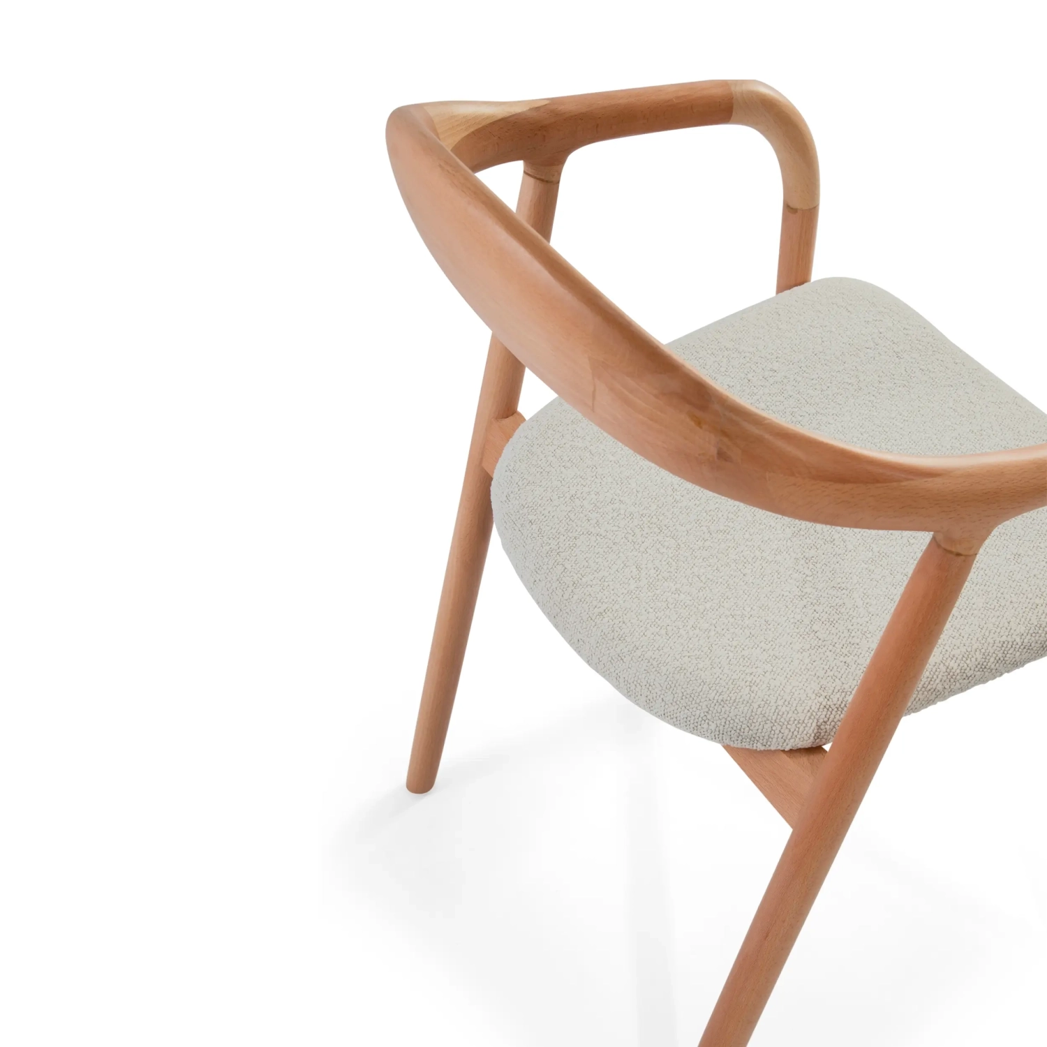 Warsow Nordic Krzesło do jadalni z naturalnego drewna | Elegancki i wygodny design