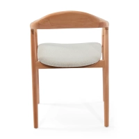 Warsow Nordic Dining Chair in Natural Wood | Elegant & Comfortable Design