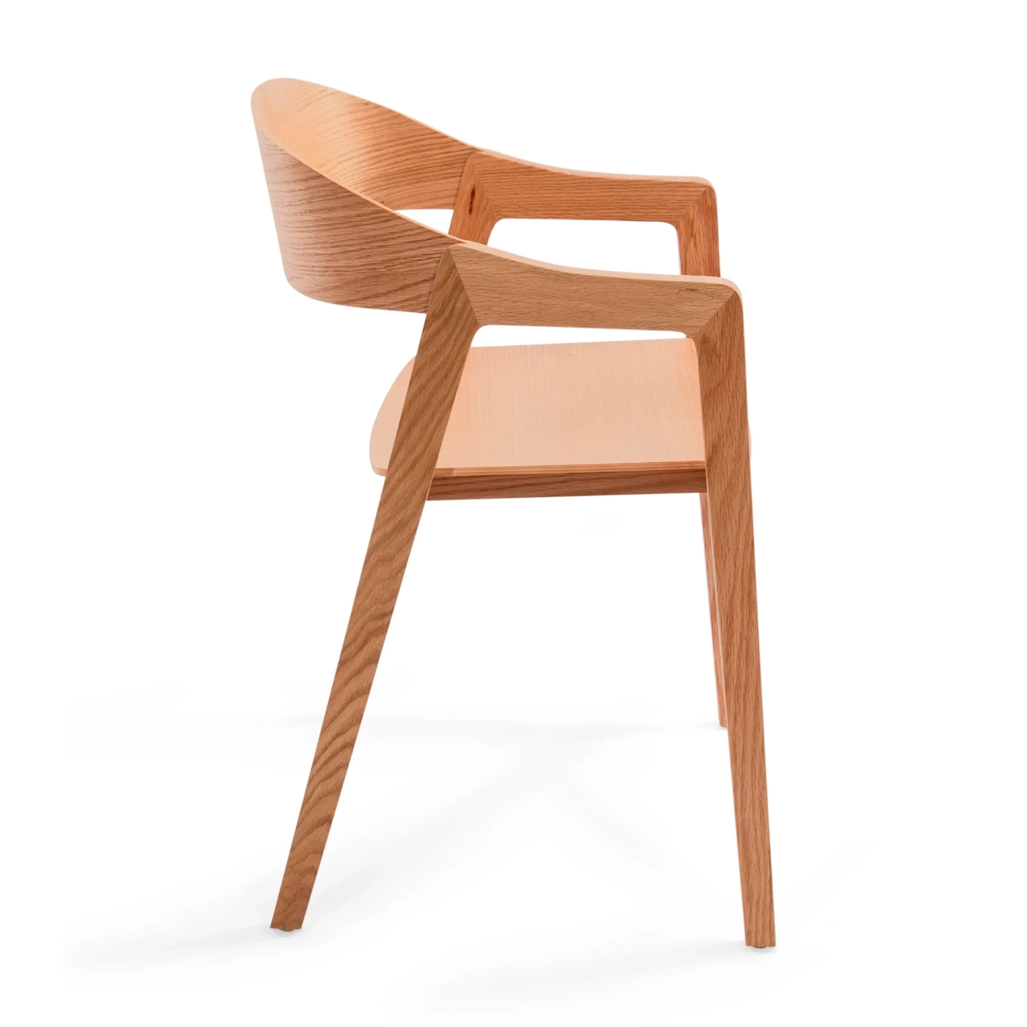 Stuhl aus nordischer Eiche mit Armlehnen Soho | Skandinavisches Minimalistisches Design