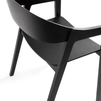 Nordic Oak Oak Chair with Arms Soho | Scandinavian Minimalist Design
