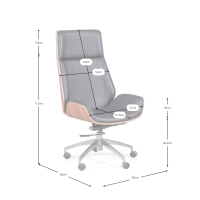 Nordischer Bürostuhl - Bürostühle aus Leder - Designmöbel