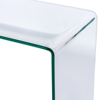 Konzolový stolek Ice Console : 12 mm čiré tvrzené sklo